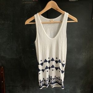 J. Crew geometric print tank top